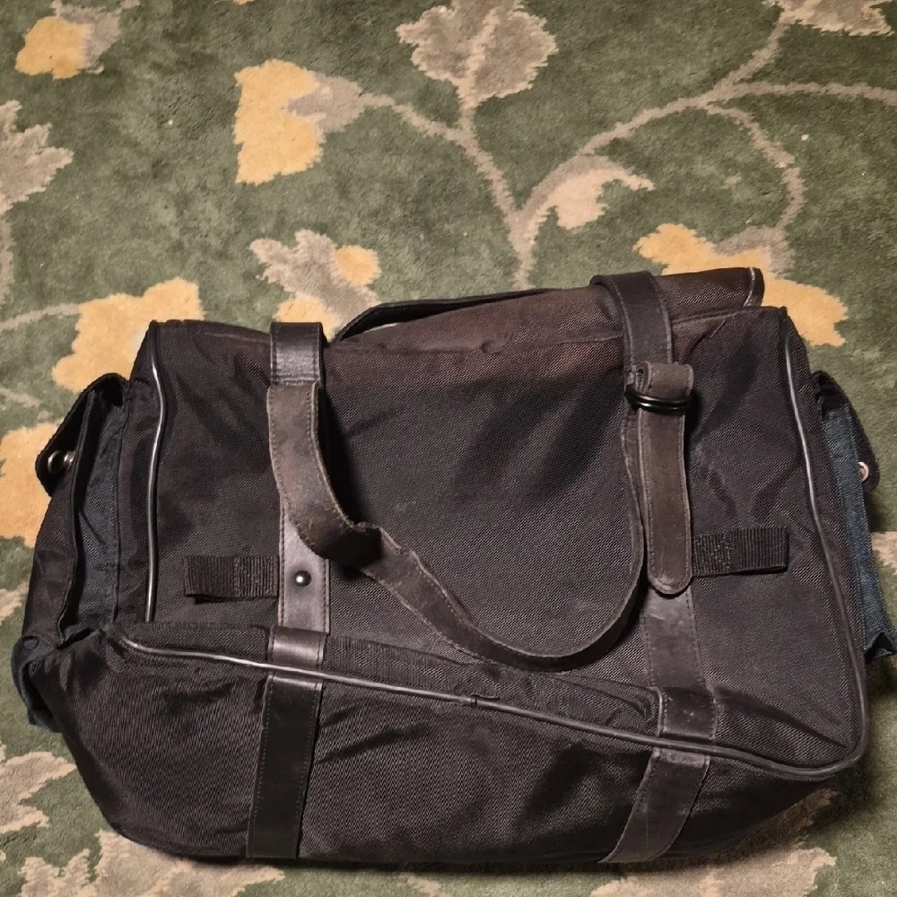 Harley-Davidson Black Messenger Satchel with Strap Accents